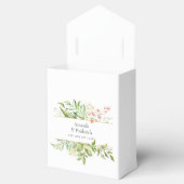 水彩緑色幾何結晶結婚の フェイバーボックス (オープン)