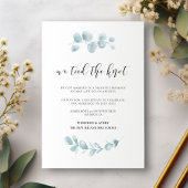 水彩緑色我々は結び目の発表を結んだ ポストカード