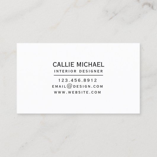 水彩緑色植物 名刺 (裏面)