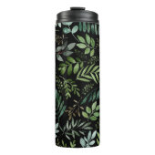 水彩緑葉の   タンブラー (正面)