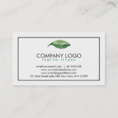 水彩緑葉ロゴ 名刺 (裏面)