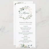 水彩緑葉洗礼メニュー メニュー (正面/裏面)