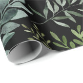 水彩緑葉色 ラッピングペーパー (ロールコーナー)