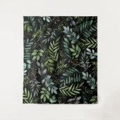 水彩緑葉 タペストリー (正面)