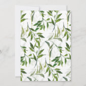 水彩緑青結婚緑 セーブザデート (裏面)