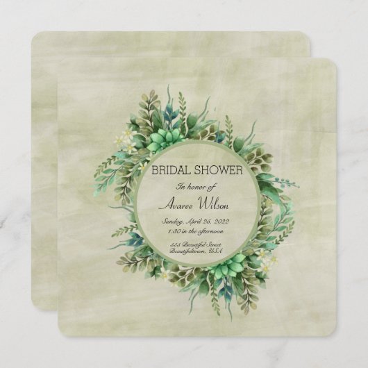 水彩緑 (正面/裏面)