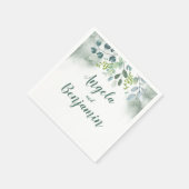 水彩緑 スタンダードカクテルナプキン (角)