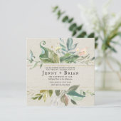 水彩緑 |ピンクフローラスクエア結婚ズ (スタンド正面)