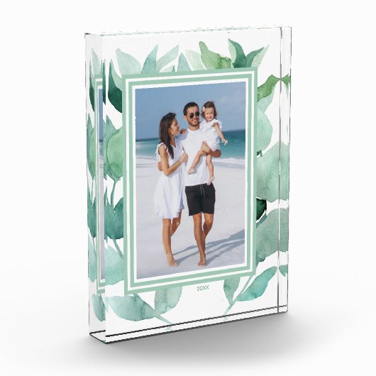 水彩緑 フォトブロック (左)