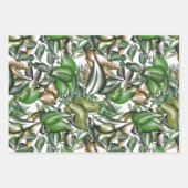 水彩緑 ラッピングペーパーシート (正面)