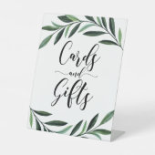 水彩緑  台座サイン (正面)