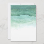 水彩緑|結婚式招待状 招待状 (裏面)