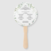 水彩緑(金ゴールド円結婚付) ハンドファン (裏面)