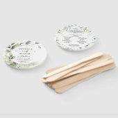 水彩緑(金ゴールド円結婚付) ハンドファン (組立なし)