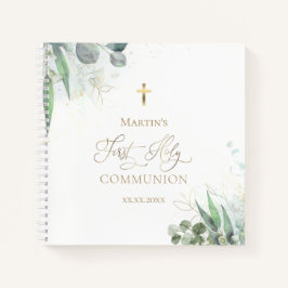 水彩緑 | First Communion Guest Book ノートブック