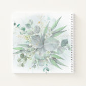 水彩緑 | First Communion Guest Book ノートブック (裏面)