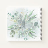 水彩緑 | First Communion Guest Book ノートブック (裏面)