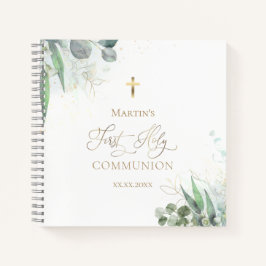 水彩緑 | First Communion Guest Book ノートブック