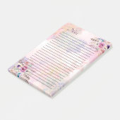 水彩線付音符ポストイットパッド ポストイット (アングル)