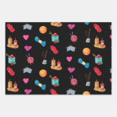 水彩編み物糸および付属品 ラッピングペーパーシート (正面3)