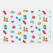 水彩編み物糸および付属品 ラッピングペーパーシート (正面2)