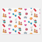 水彩編み物糸および付属品 ラッピングペーパーシート (正面)