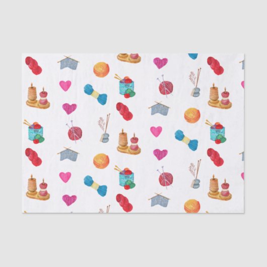 水彩編み物糸および付属品 薄葉紙 (正面)