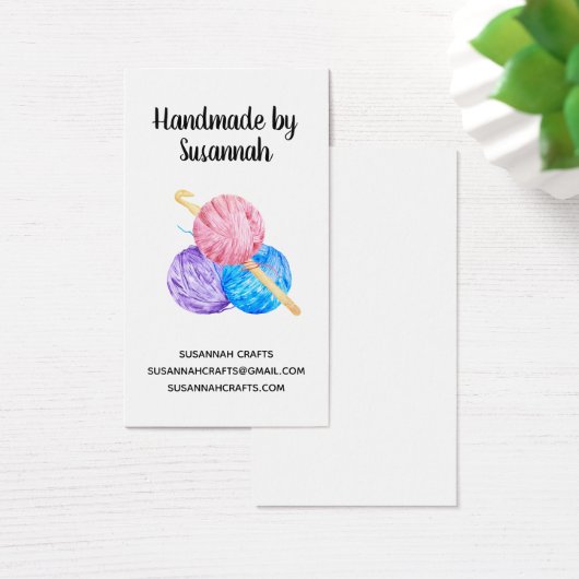 水彩編み針編み糸と手作り工芸品 (デスク)