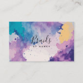 水彩編み 名刺 (正面)