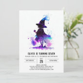水彩編集可能ウィザード誕生日 招待状 (スタンド正面)