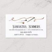 水彩縫製機械の改造・裁縫屋 名刺 (裏面)