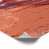 水彩繊細なアーチモアブユタ国立公園 ポスター (角)