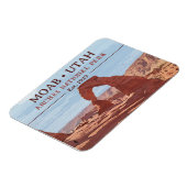 水彩繊細なアーチモアブユタ国立公園 マグネット (左側)