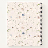 水彩繊細な山花手帳 ノートブック (裏面)