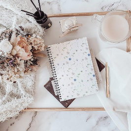 水彩繊細な山花手帳 ノートブック