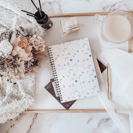 水彩繊細な山花手帳 ノートブック