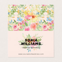 水彩繊細な花の花束