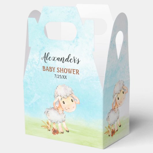 水彩羊の赤ちゃんシャワーファーム フェイバーボックス (オープン)