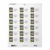 水彩羊差出人住所 ラベル (フルシート)