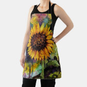 水彩美しいひまわり エプロン (インサイチュ)