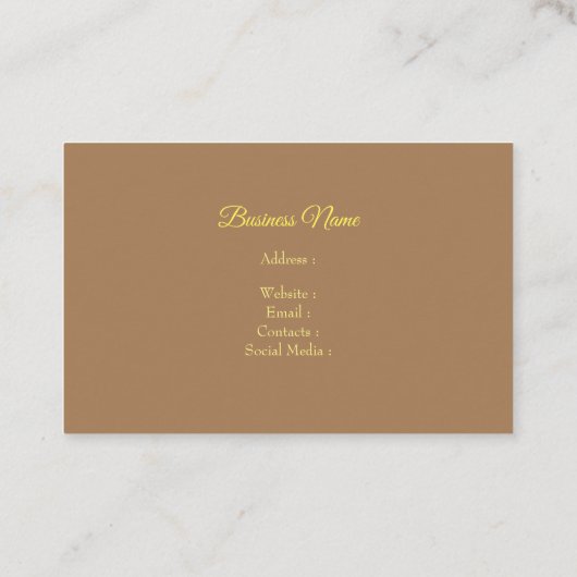 水彩美しいひまわり 名刺 (裏面)