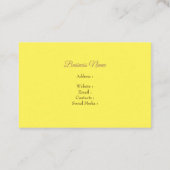 水彩美しいひまわり 名刺 (裏面)