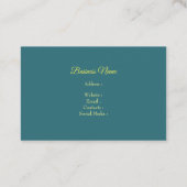 水彩美しいひまわり 名刺 (裏面)