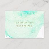 水彩美しいサロンスパ贈与証 割引カード (正面)