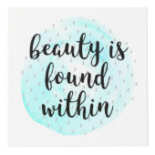 水彩美しい引用文 フォトキューブ (正面)