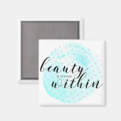 水彩美しい引用文 マグネット (正面/裏面)