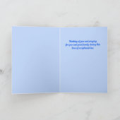 水彩美しい悔やみや弔慰グリーティングカード カード (内部)