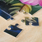 水彩美しい熱帯の滝パズル ジグソーパズル (側面)