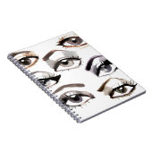 水彩美しい目のパターン ノートブック (右側)