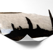 水彩美しい目のパターン ポスター (角)